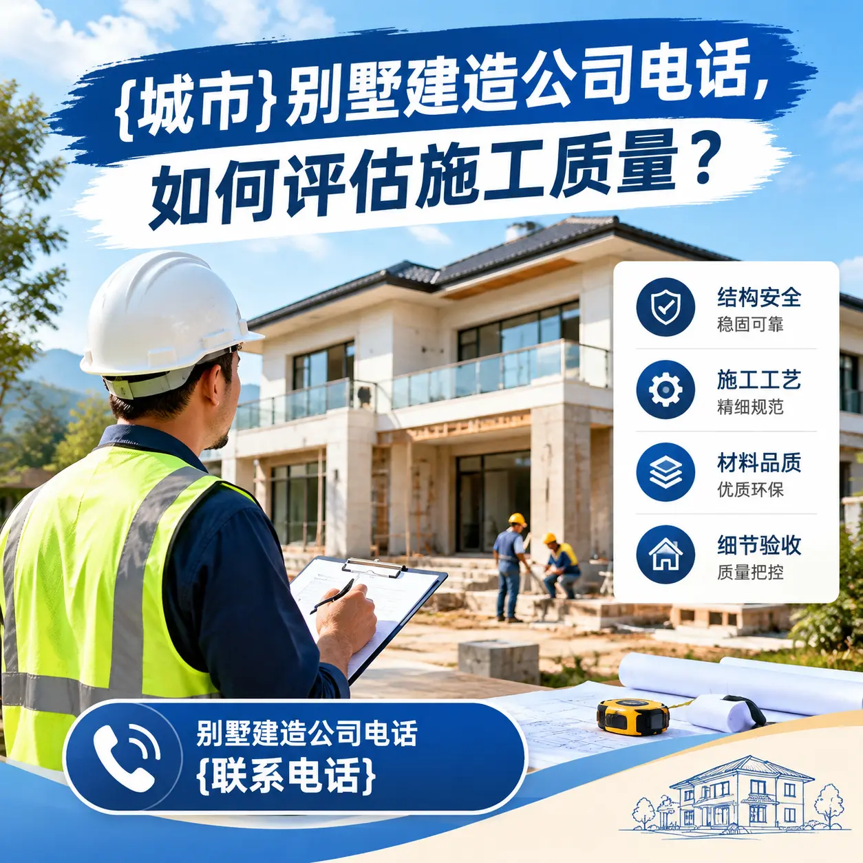 万山别墅建造公司电话,如何评估施工质量?