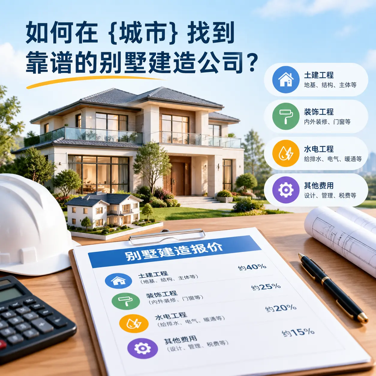 如何在 万山 找到靠谱的别墅建造公司？