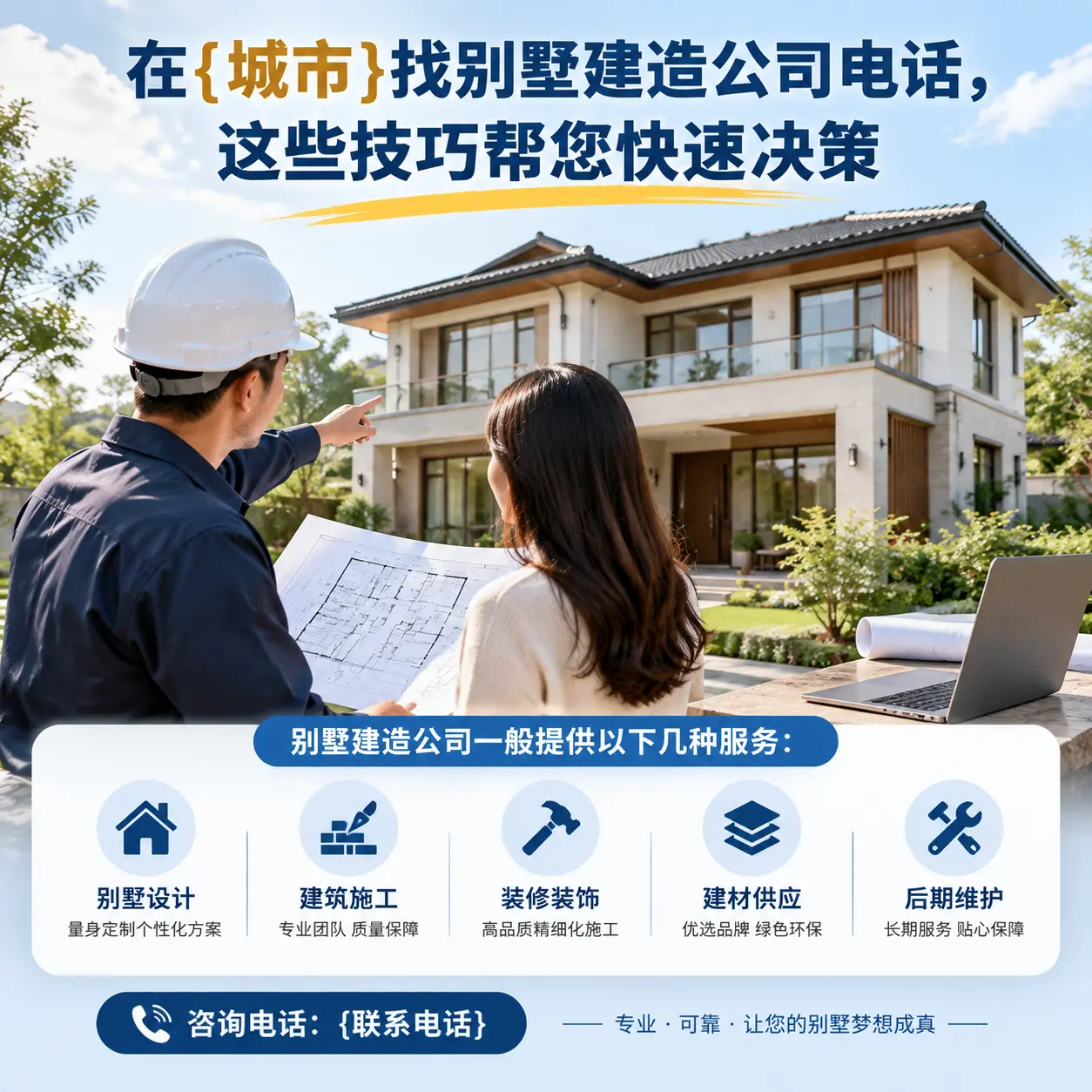 在万山找别墅建造公司电话，这些技巧帮您快速决策