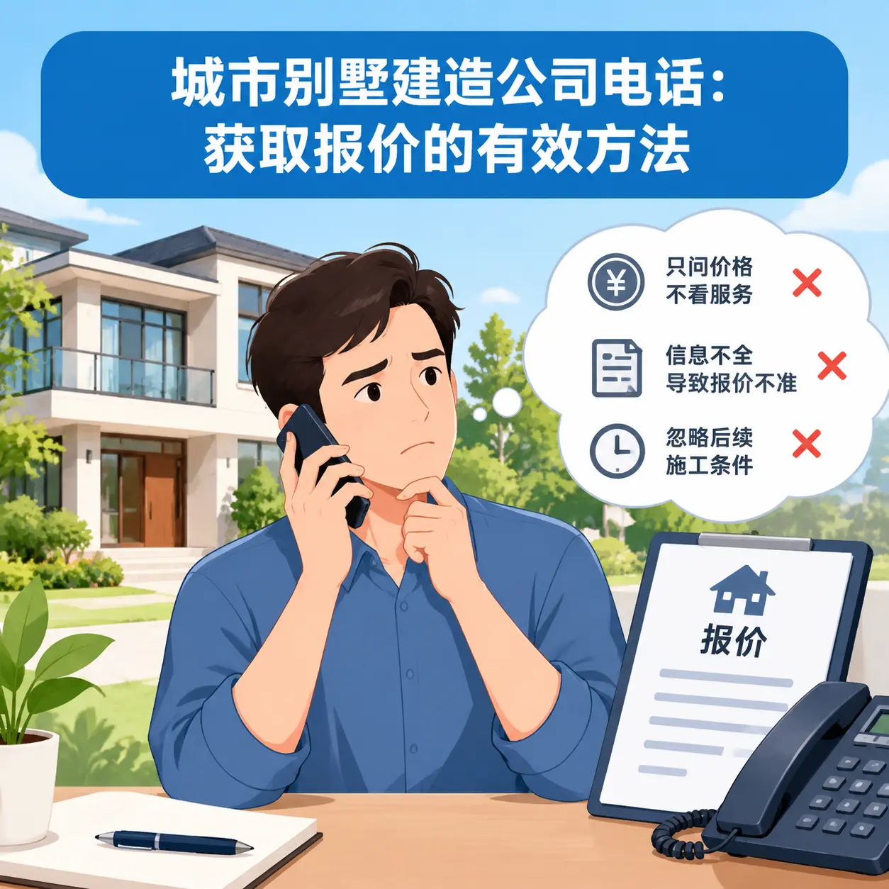 万山别墅建造公司电话：获取报价的有效方法